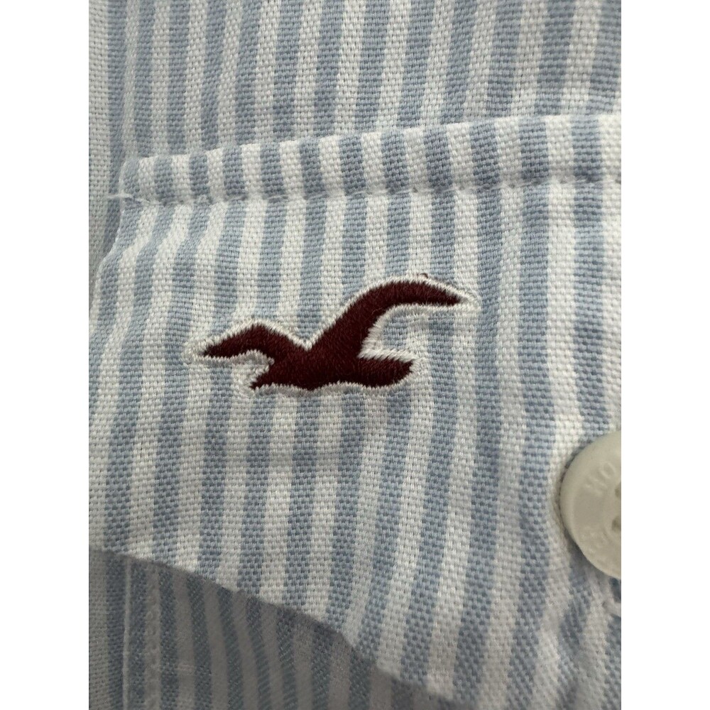 Hollister "Oxford Icon Shirt" Size Small Button Down Slim Fit 100% Cotton - Picture 13 of 14